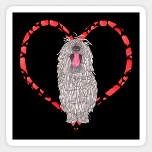 KOMONDOR DOG HEART Magnet